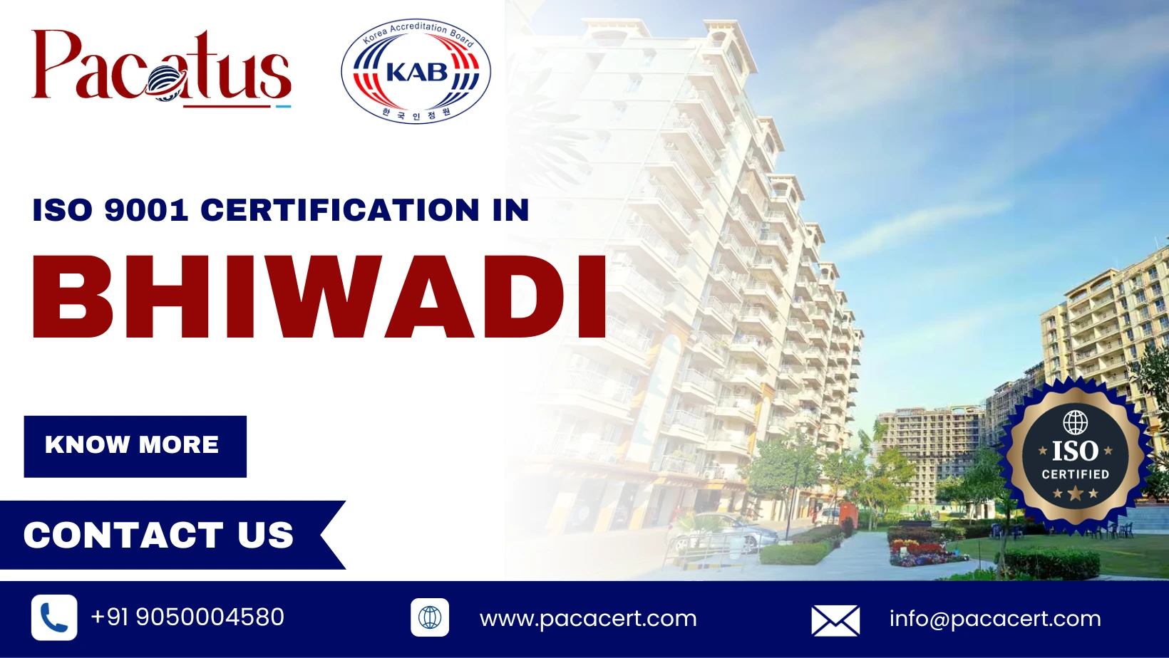 iso 9001 certification in Bhiwadi